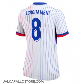 Ranska Aurelien Tchouameni #8 Vieraspaita Naisten EM-Kisat 2024 Lyhythihainen